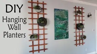 DIY Hanging Wall Planters - A Cheap Easy Project!