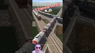 Unbelievable Train Crossing: 3 Oil Trains at Once! #train #shorts #railway #trending