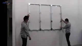 How to Install the Frame Structure of EagerLED Indoor Front Service LED Display onto the Wall?
