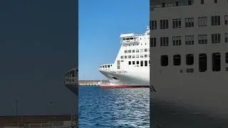 La nuovissima GNV ORION in partenza da Porto Torres💙