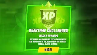 🔴New OVERTIME CHALLENGES! Fortnite XP EXTRAVAGANZA Week 1 Challenges!! (Fortnite Season 4 LIVE)