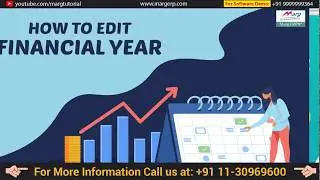 Edit Financial Period  Change Financial Year Dates in Marg ERP [Hindi]
