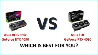 Asus ROG Strix GeForce RTX 4090 vs Asus TUF GeForce RTX 4090 Full Comparison