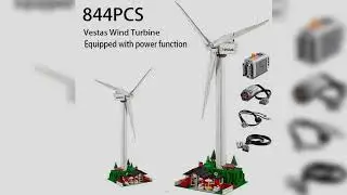 A must-have product!&nbsp;844PCS Creative Series Vestas Wind Turbine Building Blocks Electric Windmill