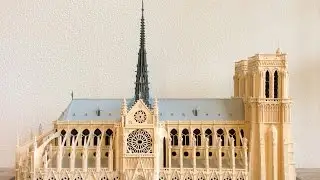 Maquette de la cathédrale Notre-Dame de Paris, France