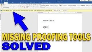 [SOLVED] Missing Proofing Tools in MS Office Hindi Mangal Font Typing on Remington GAIL Keyboard...