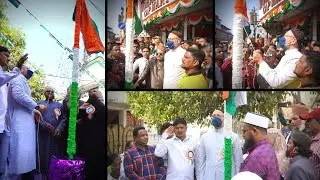 Asad Owaisi Hoisted National Flag At Moghalpura | #HYDNOW