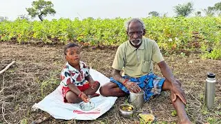 வாங்க சாப்பிடலாம்|Grandfather and grandson are eating|Idhu Namma Route.#tamil#vlog 