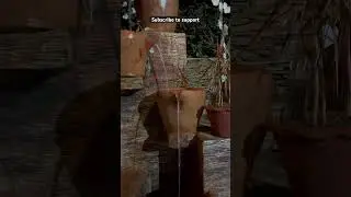 Subscribe, local fountain at resort in night beautiful flowers and pots #viral #oldschool #shorts