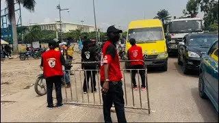 🚨Affrontement pendant le controle du gouverneur,3000 agents face a des chauffeurs en colere urbaine.