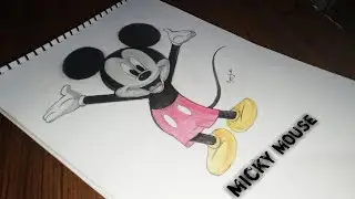 How to draw Micky Mouse | easy draw | surajKumarart