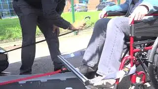 How to use a winch in a Lewis Reed wheelchair accessible vehicle