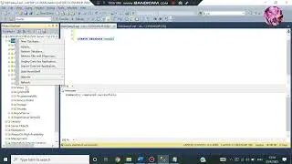 Create Database in Sql server