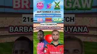 Barbados vs Guyana 21st t20 CPL toss prediction today | BR vs GAW match prediction today #cpl #toss