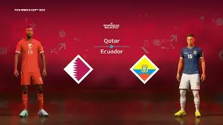 FIFA 23 - Qatar vs Ecuador | Group Match | World Cup 2022 | K75 | PS5&trade; [4K60]