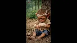Little Monkey Sad Story 😭😭 #story #ai #ytshorts 