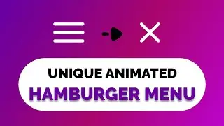 How to make Animated Hamburger Menu Using HTML, CSS, Javascript