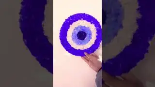#painting #evil eye #tissue art #texture art
