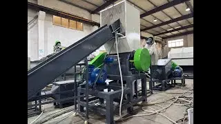 KOOEN 1000kg/h PET bottle crushing washing drying line /recycling machine
