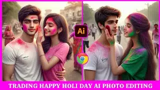 Create Happy Holi day Ai Photo Editing | Bing Ai Image Holi banaye | Holi ka photo kaise banaen