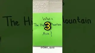 What is the highest mountain in ASIA? #quiz #geographyquiz  #geography