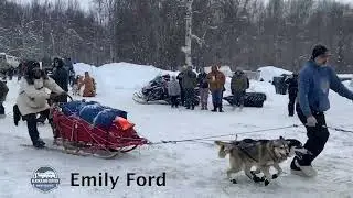 Alaska Sled Dog Race - Emily Ford Bib #3 Tug 150 Goose Bay Inn - Feb 11 2023 // Kale Casey Live