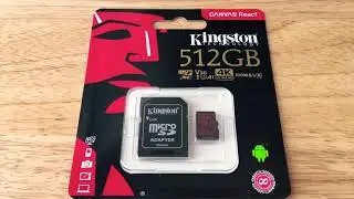 Kingston 512GB microSD XC V30 I U3 A1 4K UHD 100MBsR Overview 8-22-19