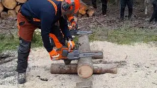 NEW CORDLESS CHAINSAW HUSQVARNA 550iXP 3KW VS CHAINSAW 550XP GASOLINE #chainsaw #motorsag 