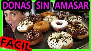 DONAS CASERA 🍩 SIN LEVADURA Y SIN AMASAR ✅ PAN DULCE FACIL