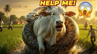 Saamp Ne Pakad Li Gaai! | Emotional Cow Rescue Story That Will Make You Cry 😢🐍🐄