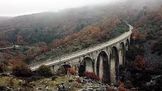 Viaducto de Robregordo a vista de p&aacute;jaro &bull;  Dron &bull; Drone