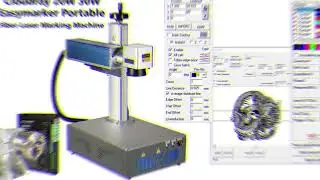 Engraving Dragon On A Tumbler By Cloudray 30W Easymarker Fiber Laser Machine