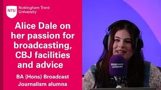 Alice Dale shares how our Broadcast Journalism facilities compare to the real thing