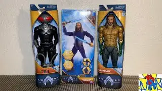Aquaman 2 -Aquaman and the Lost Kingdom Spin Master 12&rdquo; Double Strike Stealth Black Manta DC Figures