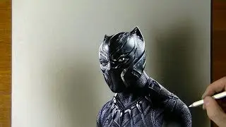 Black Panther Drawing from Marvel Movie