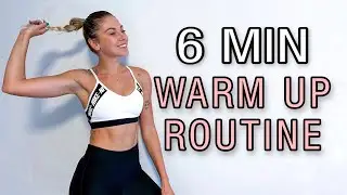 6 MIN WARM UP ROUTINE | Antrenament de incalzire inainte de efort | Izabela Pires