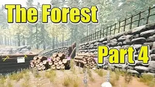 WHY ARE YOU BUILDING A CRANE THERE?!?: Let's Play The Forest Part 4