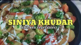SINIYA KHUDAR//ARABIC FOOD RICIPE//CHICKEN VEGETABLES