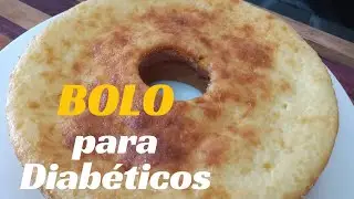 Bolo para DIABÉTICOS molhadinho, sem trigo e sem açúcar