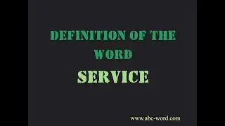 Definition of the word 