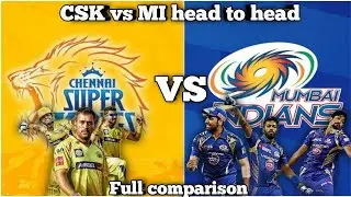 CSK vs MI head to head comparison | IPL 2021| ComparoMeter |