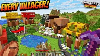 I Built BIGGEST VILLAGER TRADING HALL In Minecraft Survival🤯!