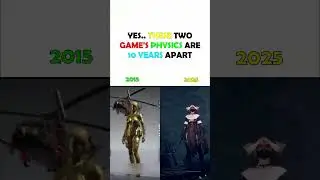 YES...THESE TWO GAME'S PHYSICS ARE 10 YEARS APART