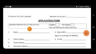 Election Officer Application Form 2022 | ECP Pakistan Jobs Application Form Fill 2022 |