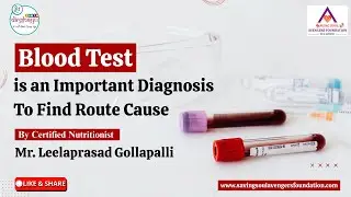 Blood test is an important diagnosis to find route cause 🩸🔬