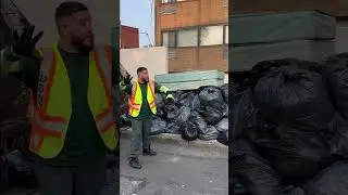 Garbage man zaps garbage away!! #garbageman #garbage #magic