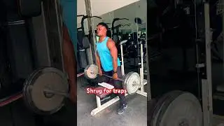 Shrug workout for traps. #fitness  #gym #shorts