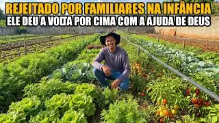 EX FUNCIONÁRIO, HOJE TEM O PRÓPRIO NEGÓCIO, SUA HORTA