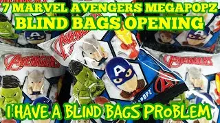 Opening 7 MARVEL AVENGERS Megapopz blind bags!... I have a blind bags problem!