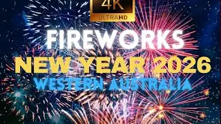 FIREWORKS New Year 2026 Perth Australia #Ny2026